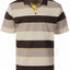 MEN'S STRIPPED SHORT SLEEVE POLO WITH CHEST POCKET