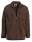 Men's 100% Cotton Casual Outerwear Twill Multi Pocket Cargo Shirt Jacket