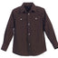 Boy's Casual Western Solid Long Sleeve Shirt with Pearl Snaps