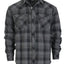 Men's Long Sleeve Plaid Flannel Shirt with pocket