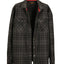 Mens Checkered Flannel Shirt Jacket With Velvet