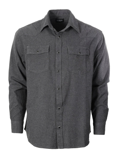 Men's Long Sleeve Plaid Flannel Shirt with pocket-B