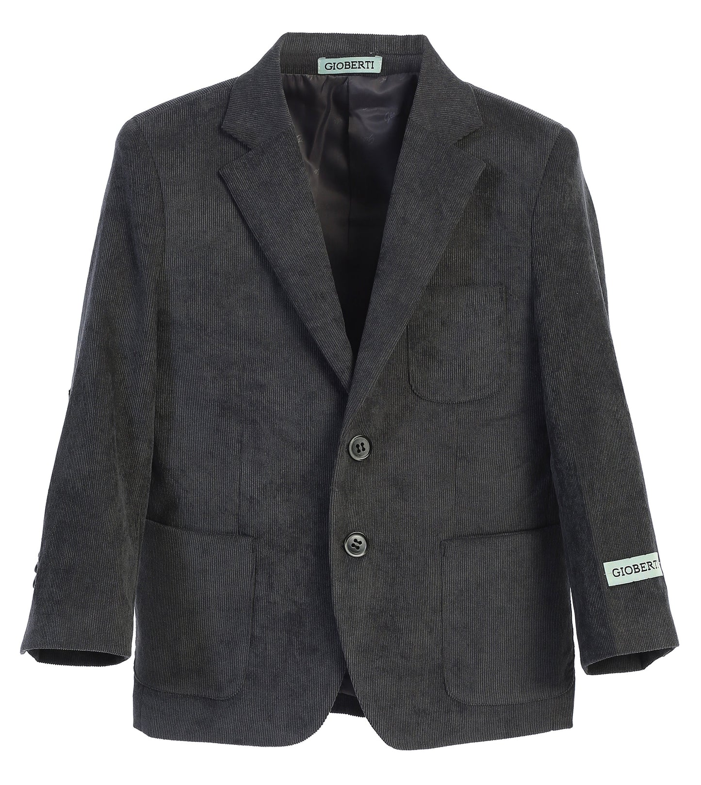 BLZ-8C Boys Corduroy Blazer Jacket SIZE 2-20 IN 5 COLORS BLACK-CAMEL-R BLUE-OLIVE-CHARCOAL