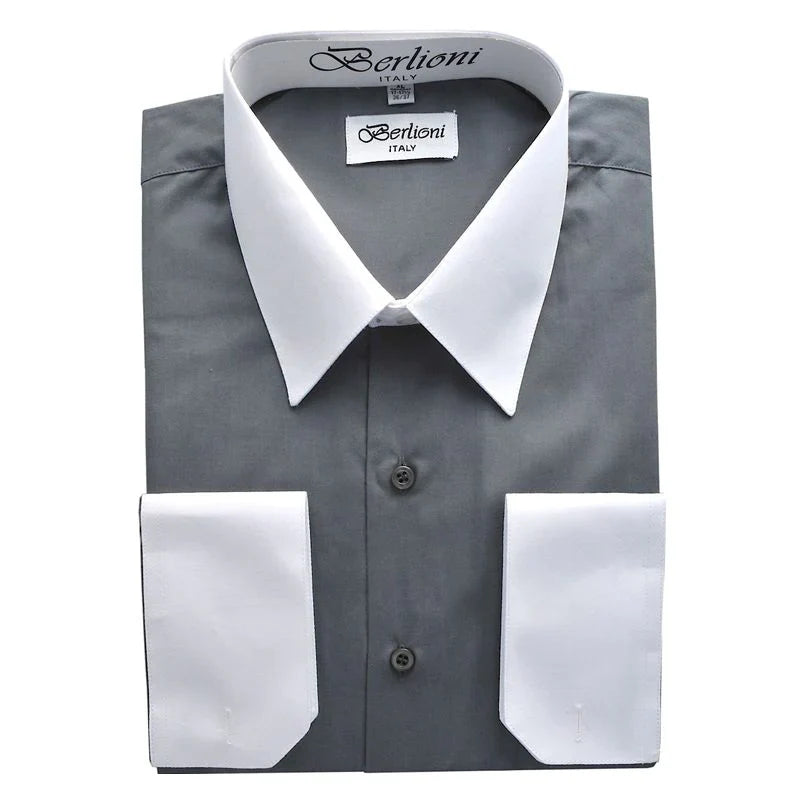 Men's two-tone dress shirts