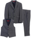 BSV-81 TODDLER'S, KID'S AND BOY'S 3PC SUIT SET BLACK-GRAY-CHARCOAL-NAVY-R BLUE-GREEN