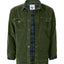 CJ-95 MEN'S CORDUROY LONG SLEEVE BUTTON DOWN SHIRT JACKET WITH FLANNEL LINING