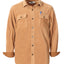 MEN'S NAVIGATOR FLEECE SHIRT WITH CORDUROY CONTRAST