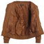 Men's Padded Suede Bomber Jacket with Warm Inner Padding