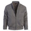 Men's Padded Suede Bomber Jacket with Warm Inner Padding