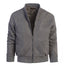 Men's Padded Suede Bomber Jacket with Warm Inner Padding