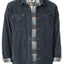 MEN'S CORDUROY LONG SLEEVE BUTTON DOWN SHIRT JACKET WITH FLANNEL LINING