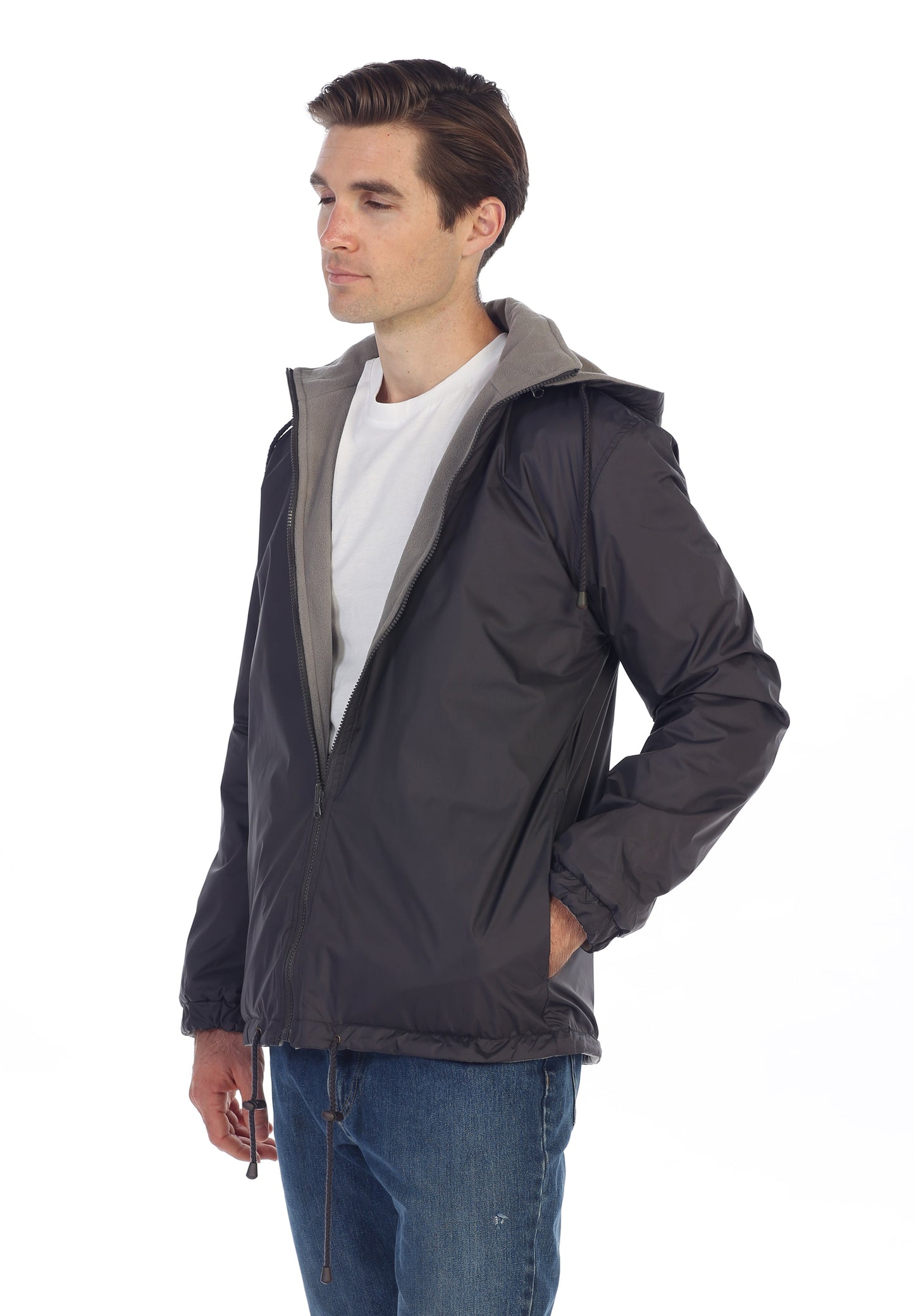 Men's Reversible Jacket with Polar Fleece Lining