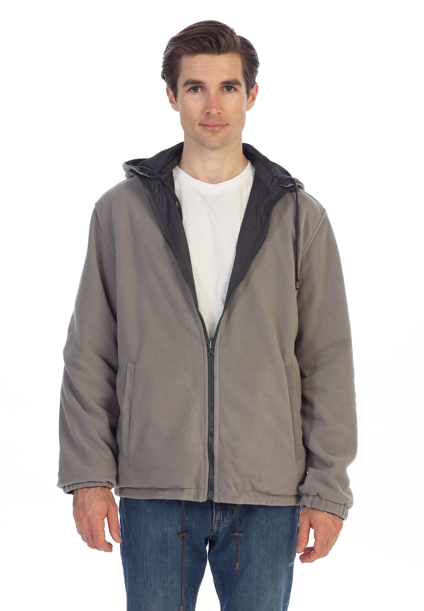 Men's Reversible Jacket with Polar Fleece Lining