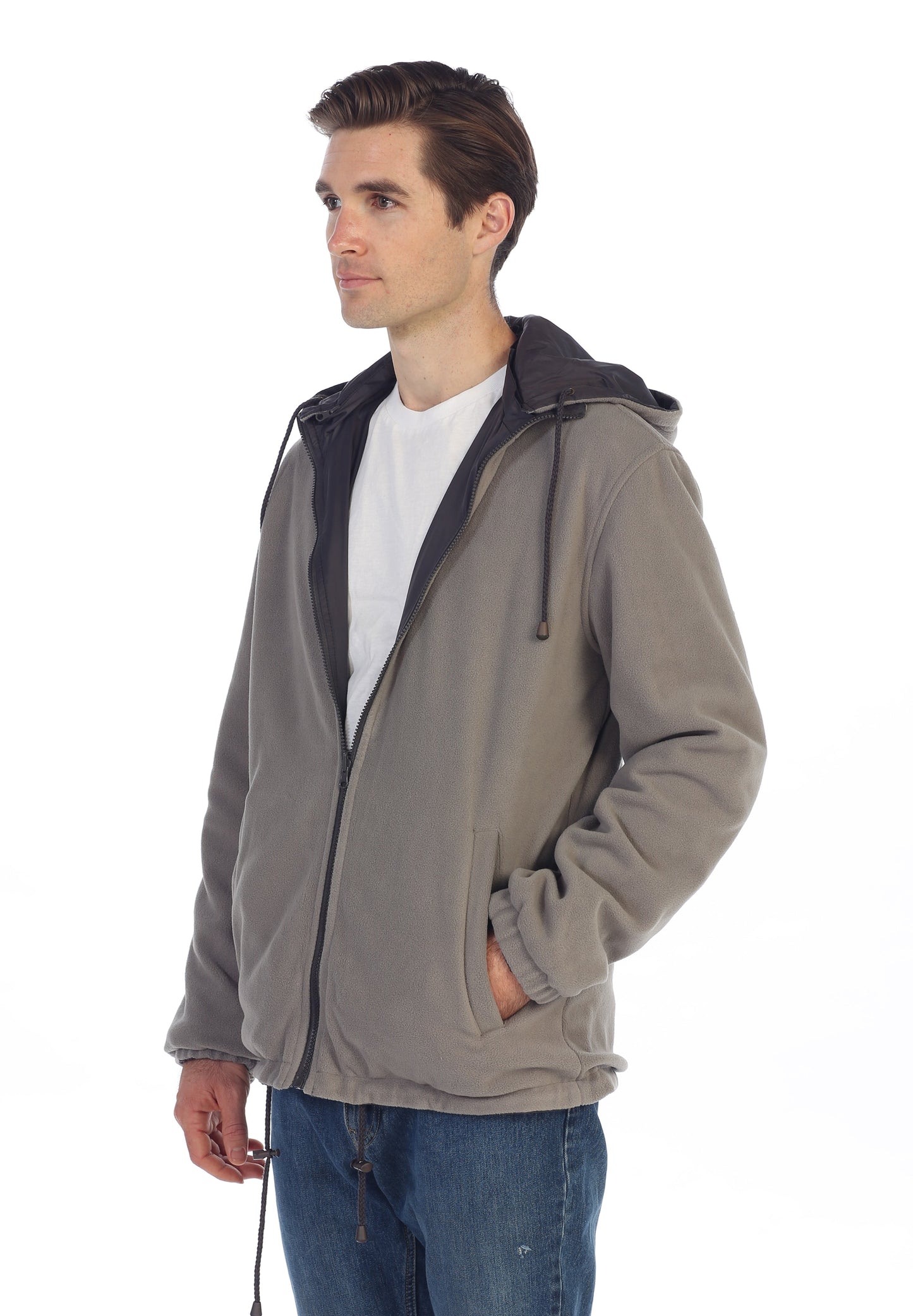 Men's Reversible Jacket with Polar Fleece Lining