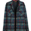 Mens Checkered Flannel Shirt Jacket With Velvet