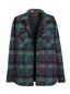 Mens Checkered Flannel Shirt Jacket With Velvet