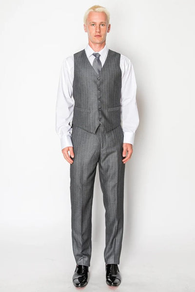 DB-1088-GRAY-DOUBLE-BREAST-SLIM-SHORT-SIZE34S-46S & 34R-56R & 38L-56L