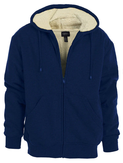 FH-96 Men's Heavyweight Sherpa Lined Fleece Hoodie Jacket PART-B