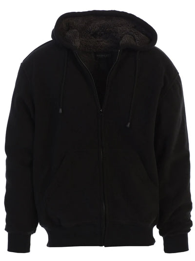 FH-99 Men's Polar Fleece Hoodie W/ Sherpa Lining