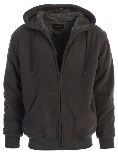 FH-99 Men's Polar Fleece Hoodie W/ Sherpa Lining