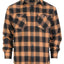 Men's Long Sleeve Plaid Flannel Shirt with pocket