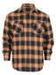 Men's Long Sleeve Plaid Flannel Shirt with pocket