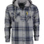 LS-92H Men's Removable Hoodie Flannel Shirt