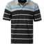 MEN'S STRIPED SHORT SLEEVE POLO WITH CHEST POCKET