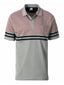 MEN'S STRIPPED SHORT SLEEVE POLO WITH CHEST POCKET