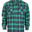 Men's Long Sleeve Plaid Flannel Shirt with pocket