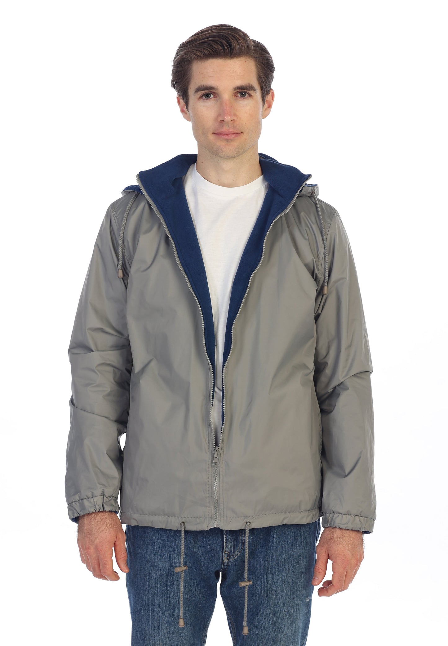 Men's Reversible Jacket with Polar Fleece Lining