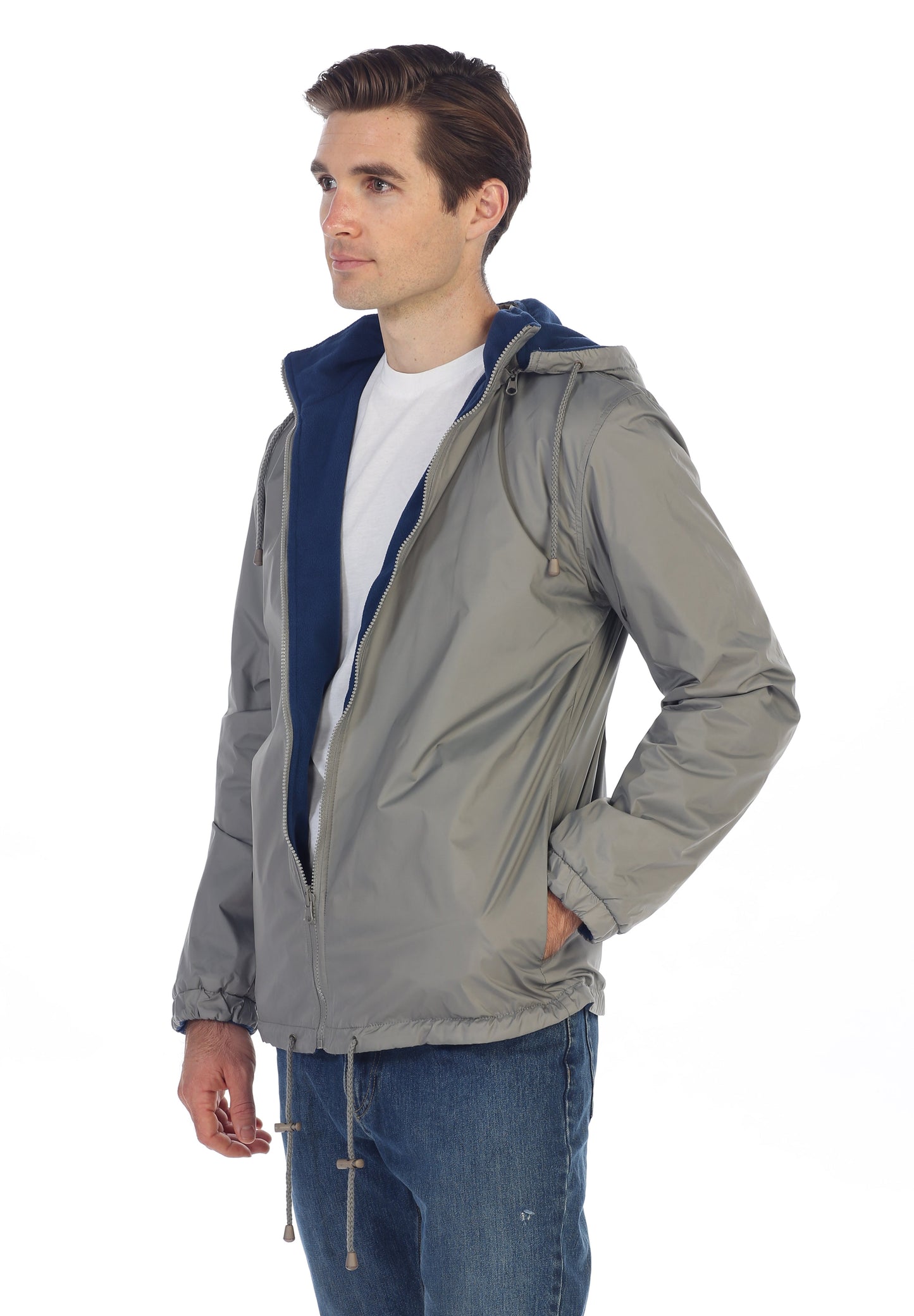 Men's Reversible Jacket with Polar Fleece Lining