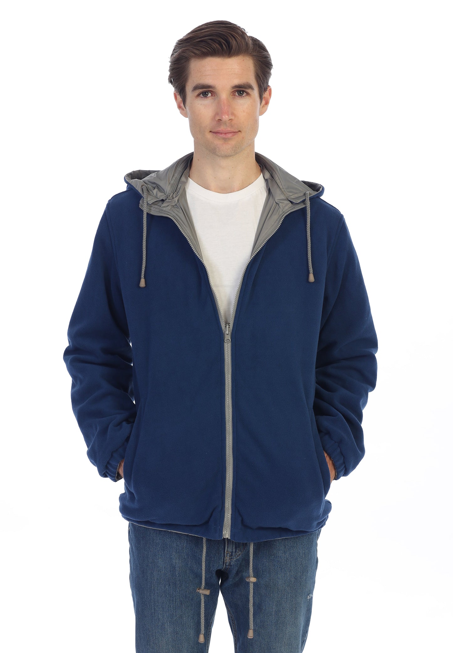 Men's Reversible Jacket with Polar Fleece Lining