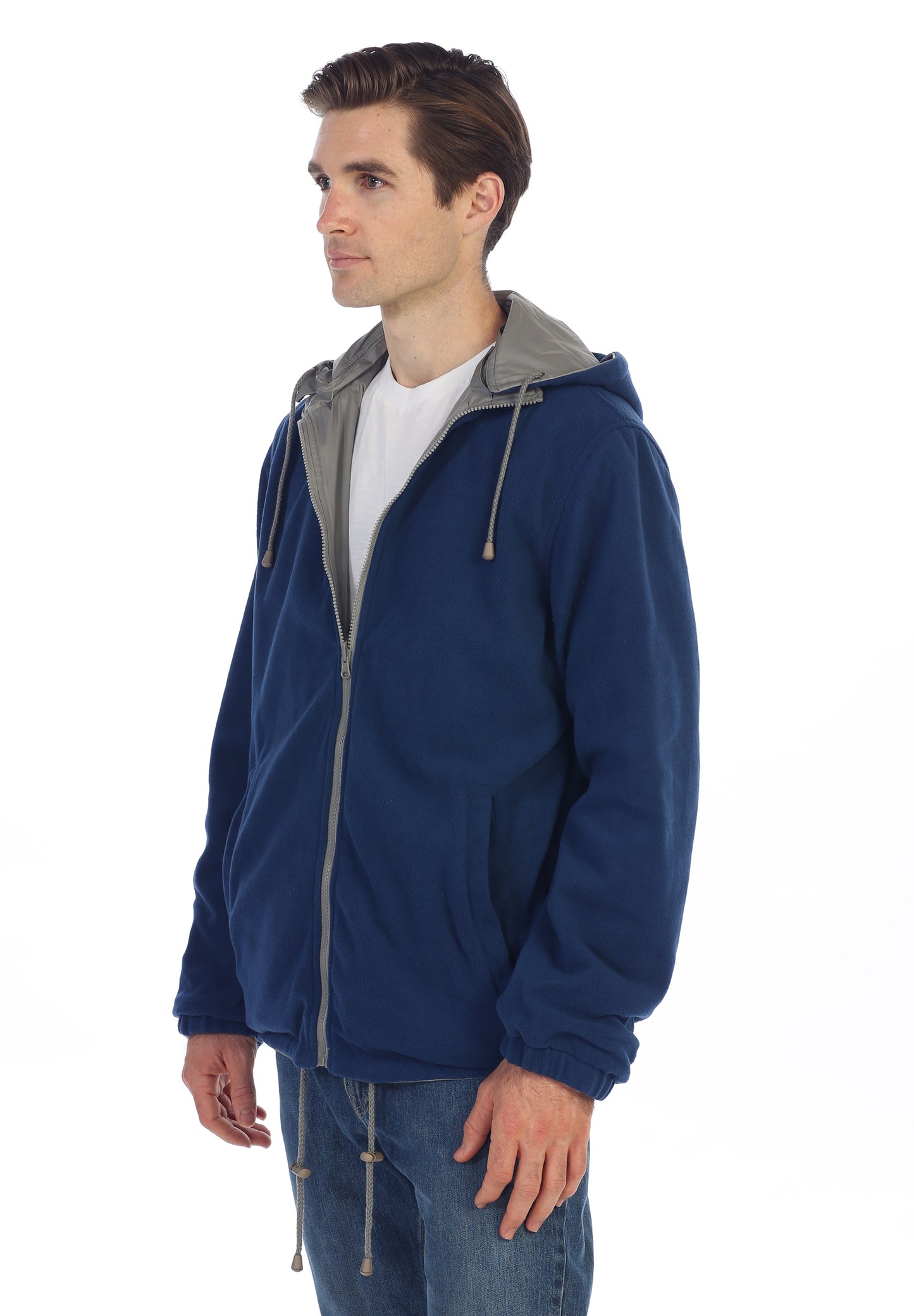 Men's Reversible Jacket with Polar Fleece Lining