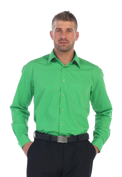 Men's Long Sleeve Solid Dress Shirt