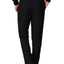 8745-Men's Solid Black Notched Lapel Suit Slim Fit (3 PCS)