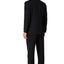 8745-Men's Solid Black Notched Lapel Suit Slim Fit (3 PCS)