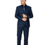 2645 Men's Diamante Blue Notched Lapel Suit Slim Fit (3 PCS)