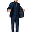 2645 Men's Diamante Blue Notched Lapel Suit Slim Fit (3 PCS)