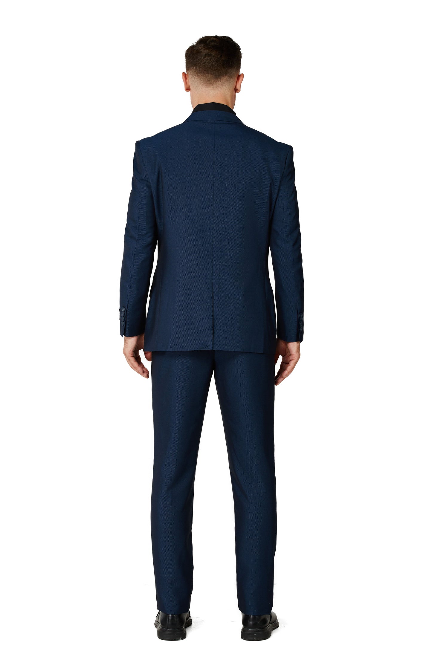 2645 Men's Diamante Blue Notched Lapel Suit Slim Fit (3 PCS)