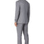 8745-Men's Solid Light Gray Notched Lapel Suit Slim Fit (3 PCS)