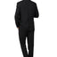 8745-Men's Solid Black Notched Lapel Suit Slim Fit (3 PCS)