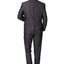 2303-Men's Shiny Charcoal Notched Lapel Suit Slim Fit (3 PCS)