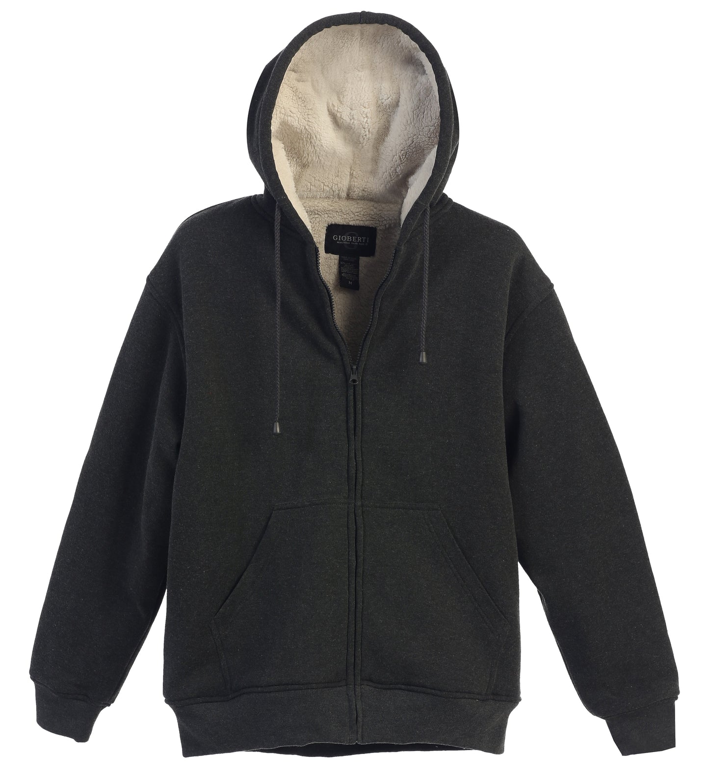 Men's Heavyweight Sherpa Lined Fleece Hoodie Jacket