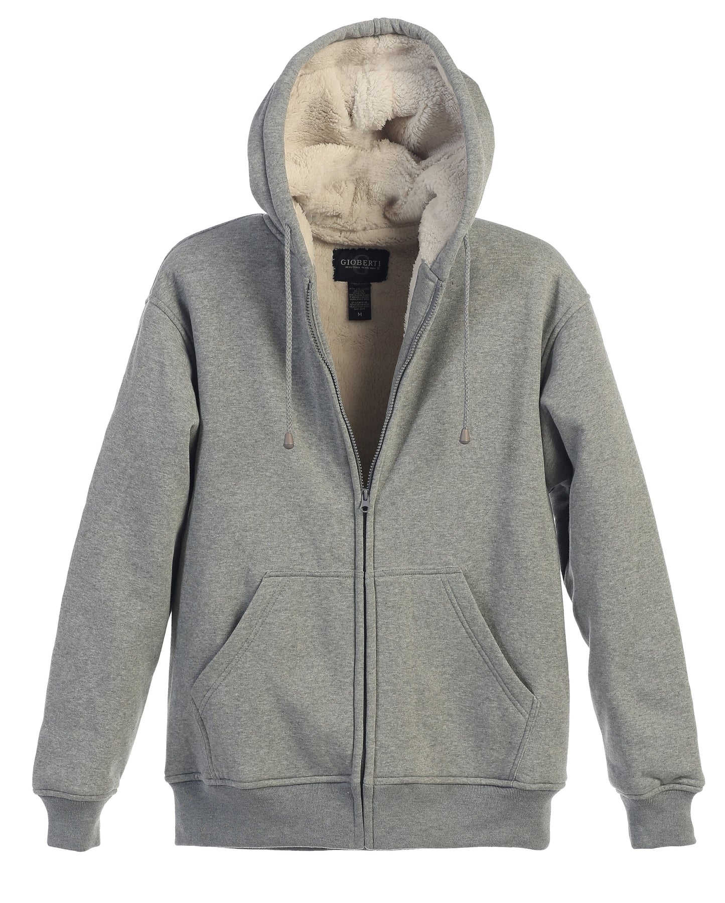 Men's Heavyweight Sherpa Lined Fleece Hoodie Jacket