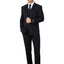 8703-Men's Black Checker Notched Lapel Suit Slim Fit (3 PCS)