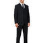 8703-Men's Black Checker Notched Lapel Suit Slim Fit (3 PCS)