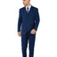 1502-Men's Blue Checker Notched Lapel Suit Slim Fit (3 PCS)