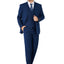 1502-Men's Blue Checker Notched Lapel Suit Slim Fit (3 PCS)