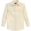 Boy's Casual Western Solid Long Sleeve Shirt with Pearl Snaps